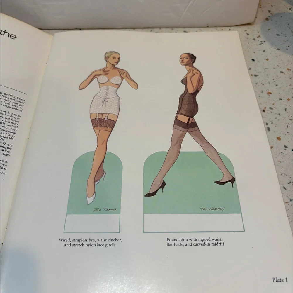 Vintage 1985 Great Fashion‎ Designs of the Fifties Paper Dolls Book Tom Tierney